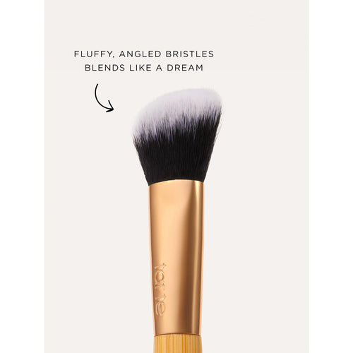 concealer paw brush - angled for seamless application