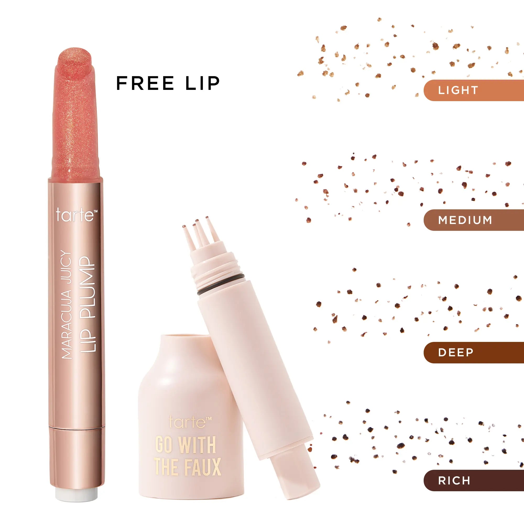 5 Prong Freckle Stamp and Juicy Shimmer Lip Balm Combo