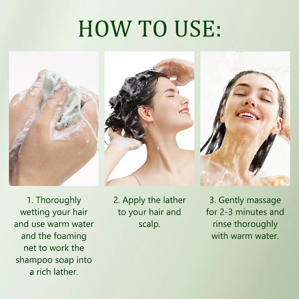 Natural Herbal Shampoo Soap – Scalp Care & Deep Oil Control